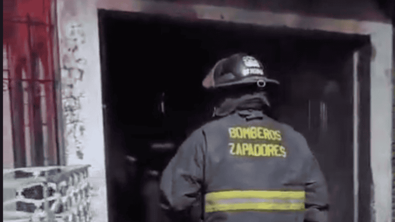 Zapadores trabajando en el lugar.