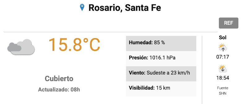 &nbsp;Así amaneció el sábado.