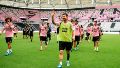 Lionel Messi en el nuevo estadio del Inter Miami.