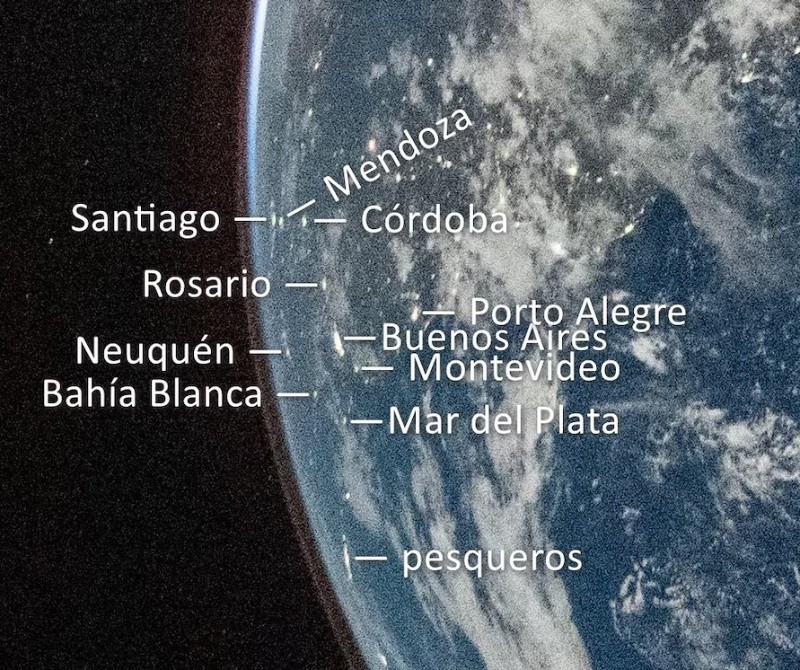  Fuente: Nasa/https://nstagram @guillermo.abramson