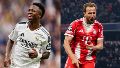 Vinícius Junior y Harry Kane, dos estrellas frente a frente en el Bernabéu.