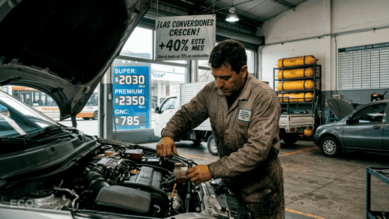 El encarecimiento sostenido de las naftas impulsó un salto del 70% interanual en la adopción de equipos de GNC
