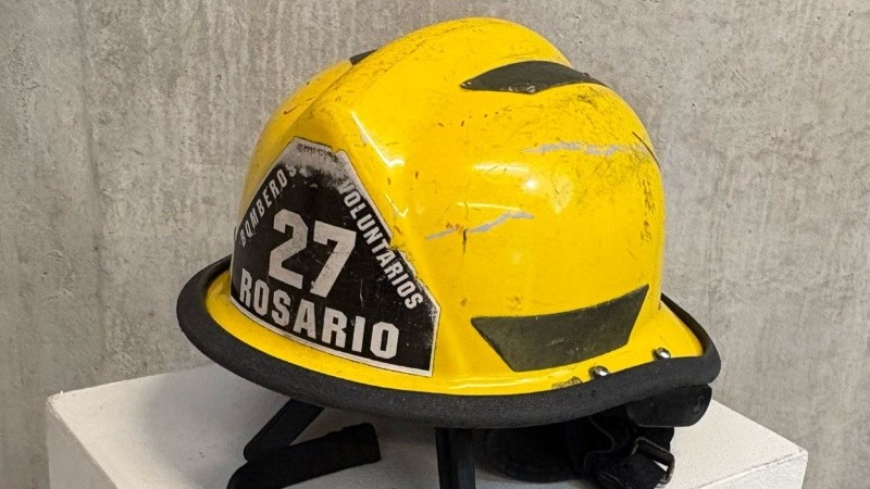 Uno de los cascos de la muestra