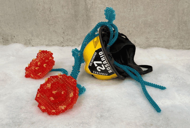 &nbsp;Otro de los cascos de la tragedia de Salta 2141, ahora intervenido en forma artística 