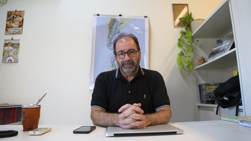 Darío Barriera, coordinador de la muestra (Alan Monzón/Rosario3).