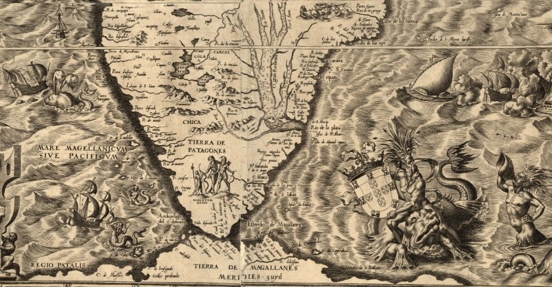 Los monstruos marinos, tempestades y barcos hundidos (Fuente: “Malvinas en Imágenes”).