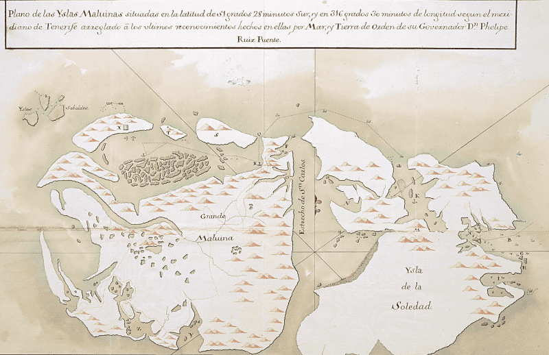 Plano de la muestra “Malvinas en Imágenes”.
