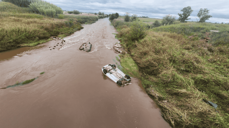 Agustín fue hallado cerca de un puente entre Bigand y Chabás.