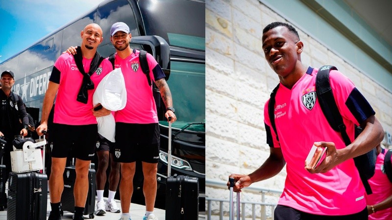 El plantel de Independiente del Valle llegó al país para enfrentarse a Rosario Central.