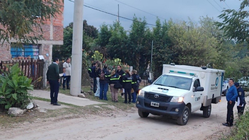 La vivienda de Los Talas al 1300, escenario del femicidio.