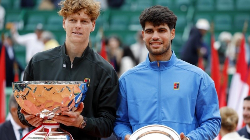 Sinner y Alcaraz: los dos mejores tenistas del mundo en la actualidad. (EFE)