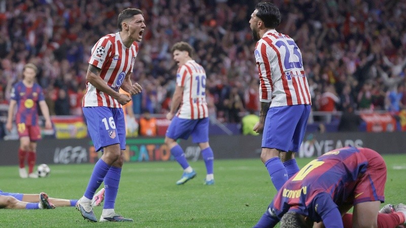 Molina y Nico González en pleno desahogo (EFE).