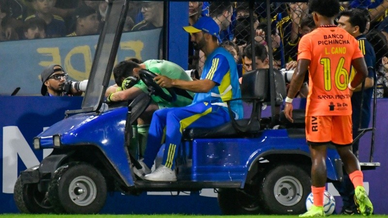 El arquero Marchesín sufrió una grave lesión en La Bombonera. (Fotobaires)