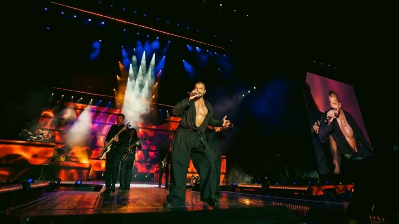 El cantante Ricky Martin en el Autódromo (Diego de Bruno).