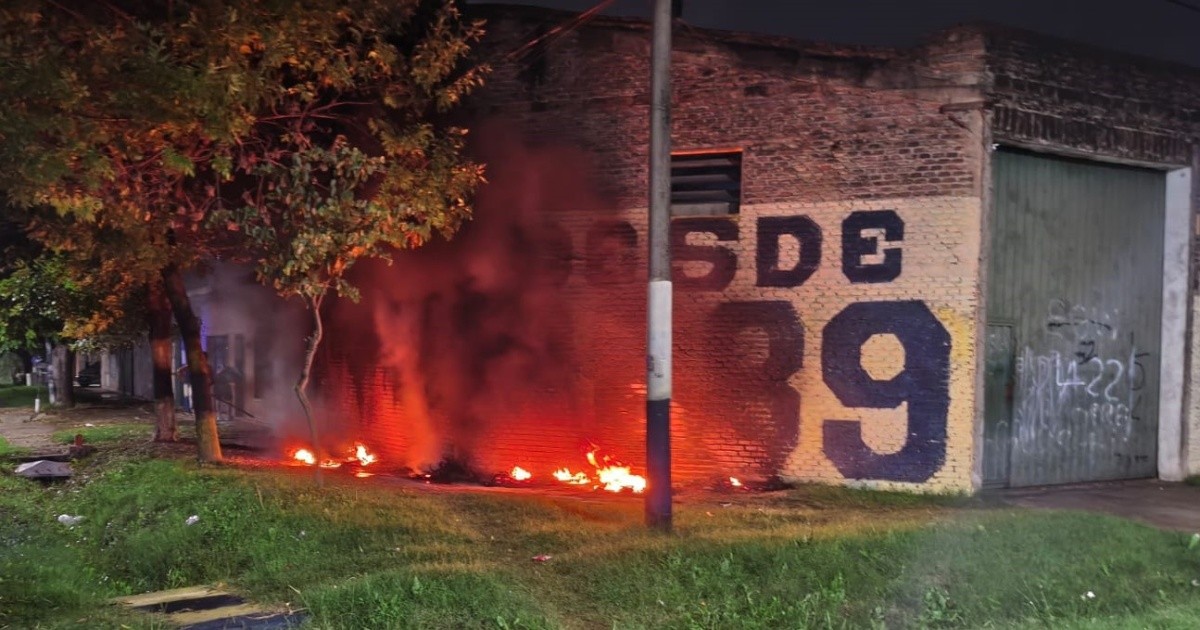 Mural de Rosario Central dañado por un ataque incendiario