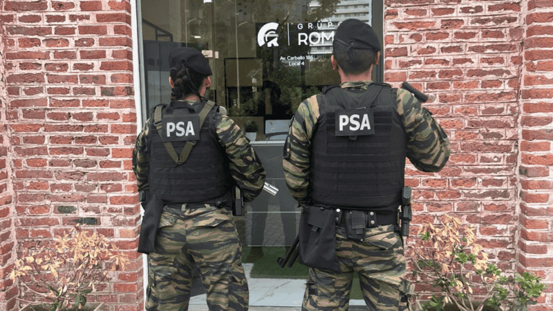 El allanamiento en Puerto Norte.