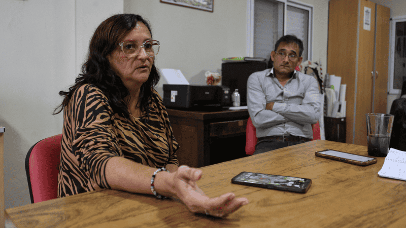 La delegada regional de Amsafé, Patricia Vallejos.