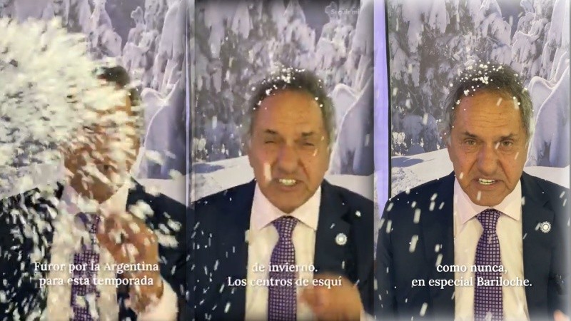 Scioli y su video se hicieron viral.