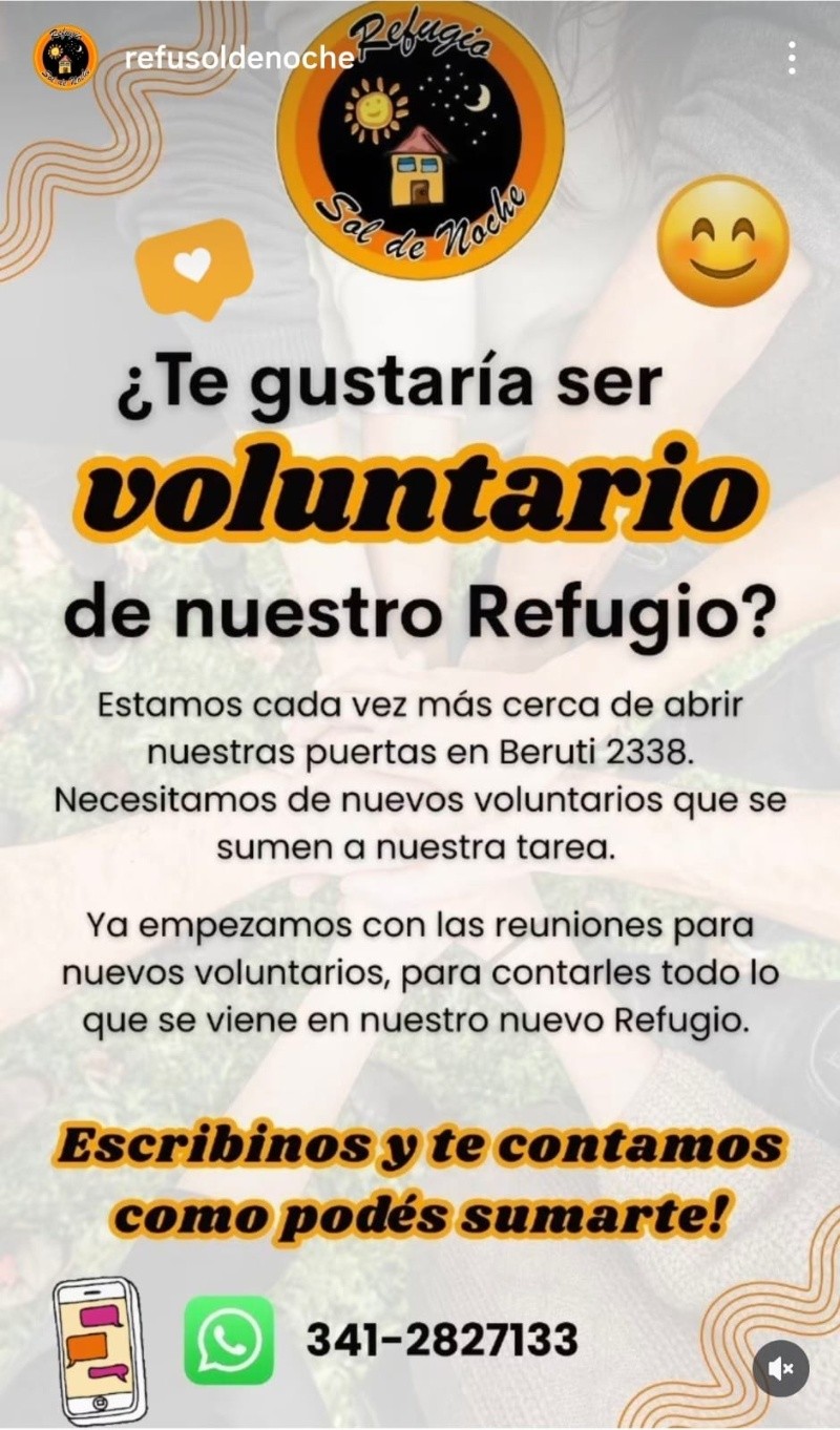 Sol de Noche busca más voluntarios.