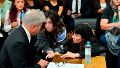 Dalma y Giannina Maradona durante el juicio por la muerte de su padre.