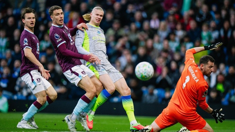 Haaland anotó el único tanto del encuentro. (Manchester City)