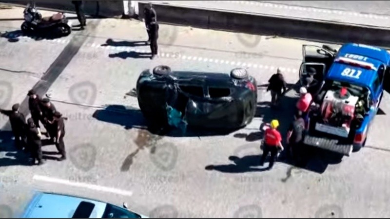 El accidente se produjo en Av. Circunvalación y Mendoza mano hacia el norte.