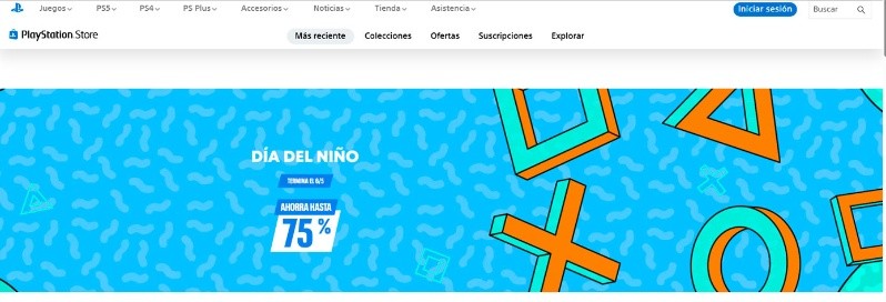 La página de descuentos de PlayStation.&nbsp;
