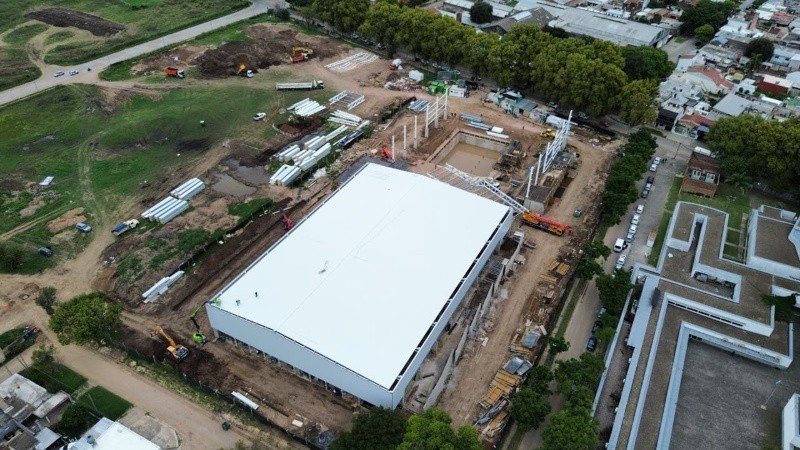 Así avanza la construcción del Centro Acuático.