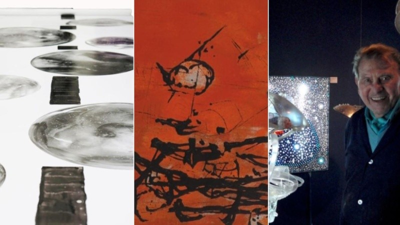 Fragmentos de obras de Diana Randazzo, Rob Verf y el propio Gyula Kosice.