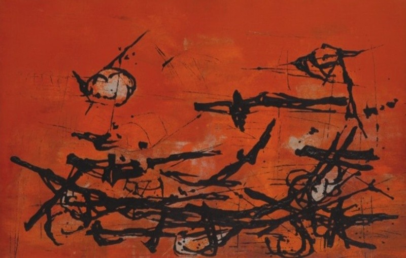 'Sakai', Kasuya. Composición, 1956. Colección Castagnino+macro (Museo Castagnino+macro)
