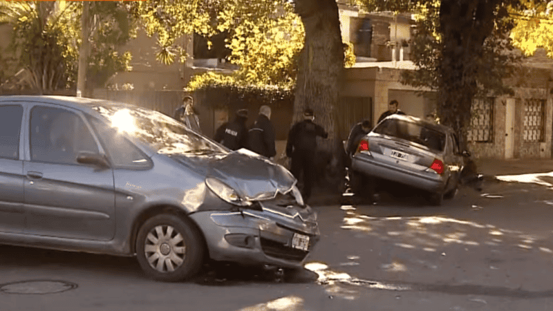 El choque se produjo este lunes a media mañana en barrio Belgrano.
