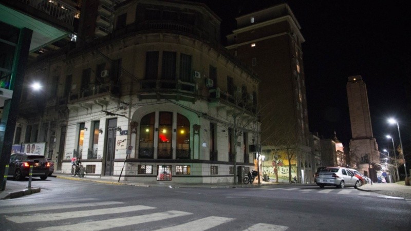 La ciudad de noche, con bajas temperaturas.