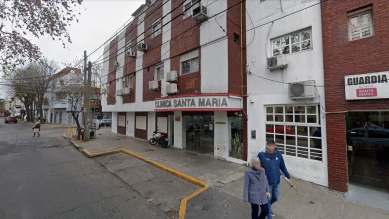 La Clínica Santa María, en Villa Ballester. (Google Street View)