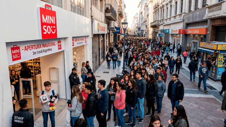 La cadena global de retail MINISO desembarcó en Argentina con un modelo de alta rotación