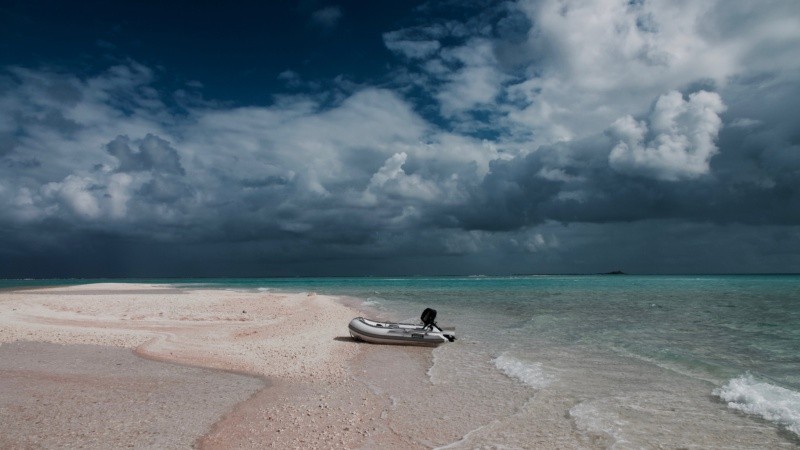 Una playa desolada, en medio de la vuelta al mundo de David Ruiz&nbsp;