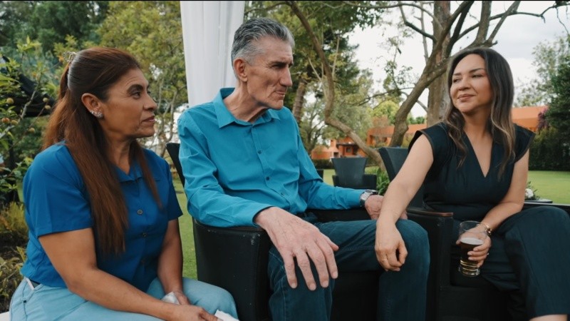 El Patón, siempre acompañado por su familia.