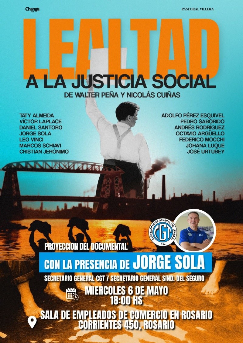 La invitación a la charla de Jorge Sola en Rosario&nbsp;