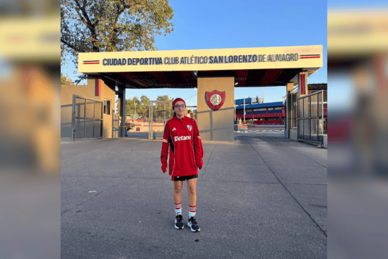 &nbsp;Joaquina en sus primeros pasos en River. 