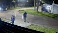 El ingreso de los ladrones al domicilio quedó filmado por cámaras de la cuadra de Los Naranjos al 3000.