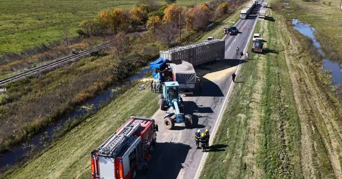 Corte total de la ruta 34 por un violento choque entre dos camiones y ...