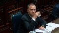 El jefe de Gabinete, Manuel Adorni, durante la interpelación en la Cámara de Diputados, por su supuesto enriquecimiento ilícito.