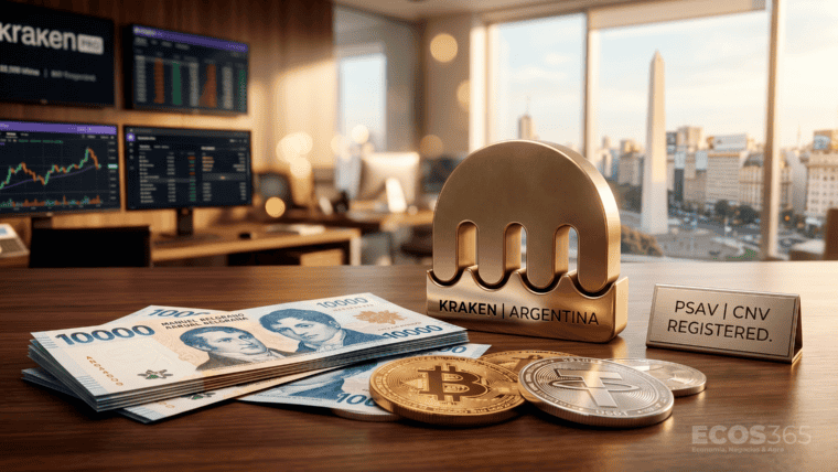 Kraken, una de las plataformas de intercambio de criptomonedas con mayor liquidez global, oficializó su desembarco en Argentina