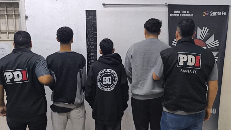 Los detenidos.