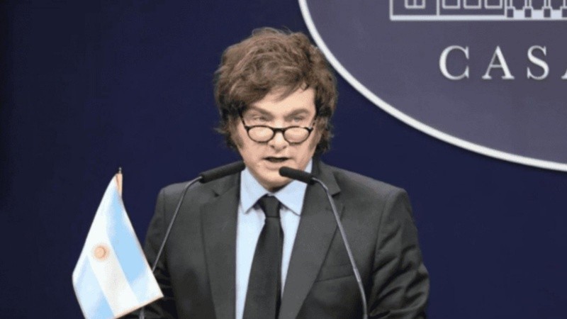 El presidente argentino Javier Milei.