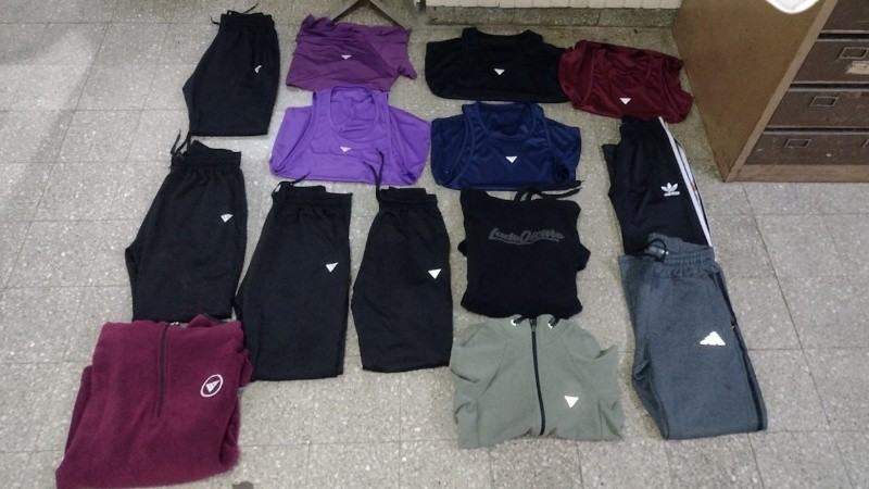 La mercadería recuperada en el procedimiento del Comando.