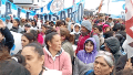 La manifestación se concentró en la rotonda de Oroño y Batlle y Ordóñez.