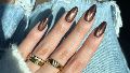 Las “chocolate nails” lograron convertirse en el detalle perfecto para acompañar el cambio de estación.