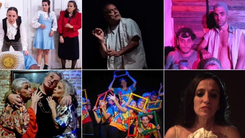 Parte de la programación teatral de Rosario este mayo.