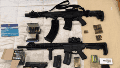 Algunas de las armas secuestradas.