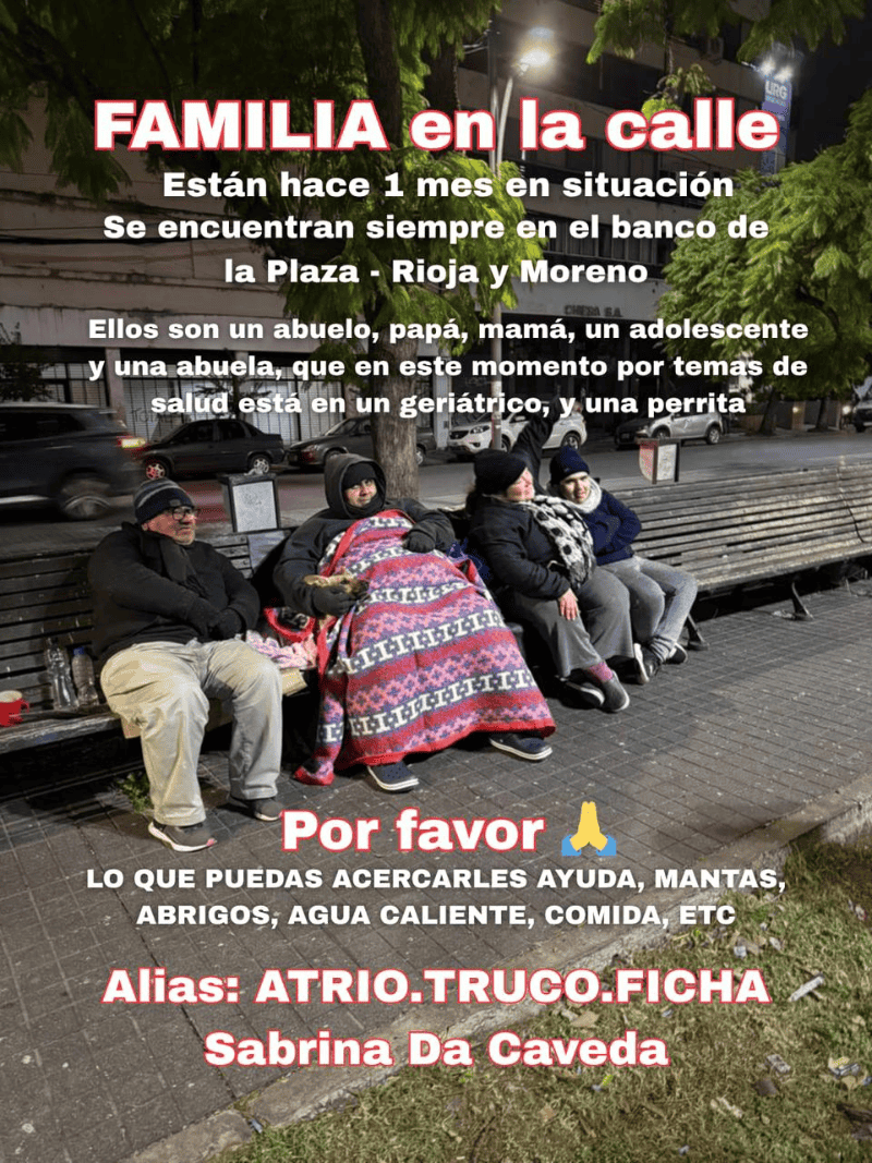 El flyer que difundieron los vecinos.